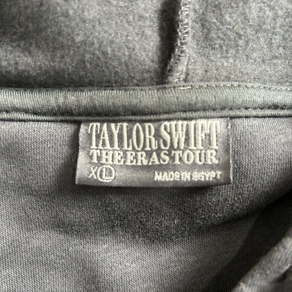 Taylor Swift The Eras Tour Black Hoodie Unisex XLarge Pullover Concert Merch New - Picture 4 of 8